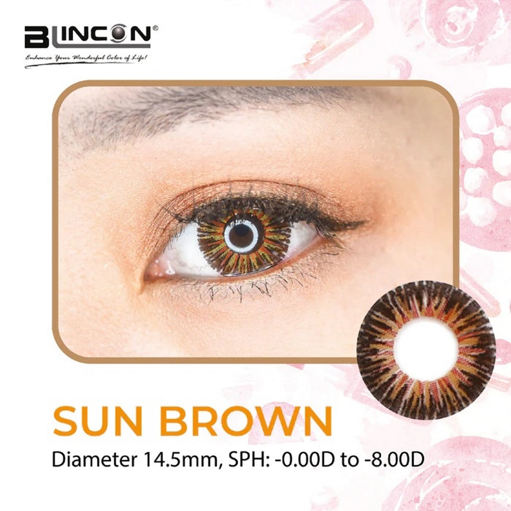 BLINCON BEAUTY SERIES SUN BROWN MONTHLY (2 PCS)